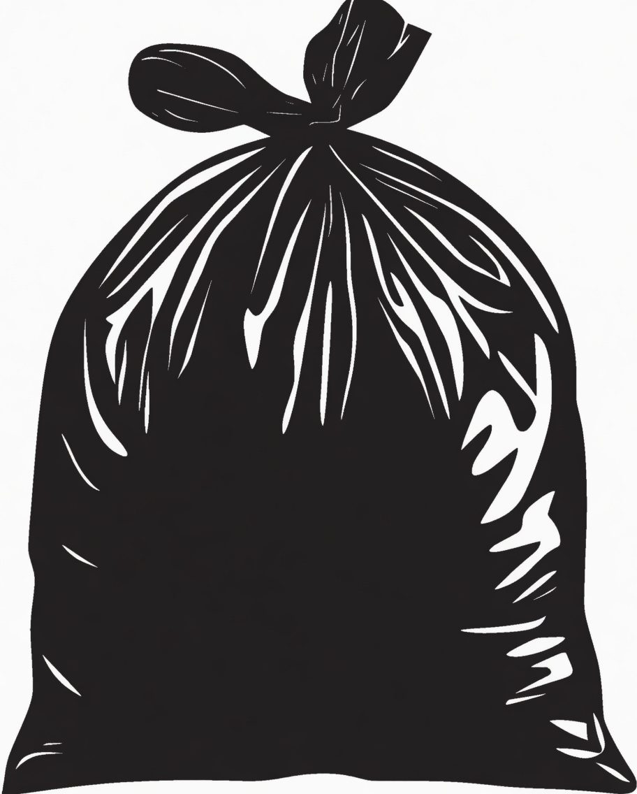 Black Trash Bag