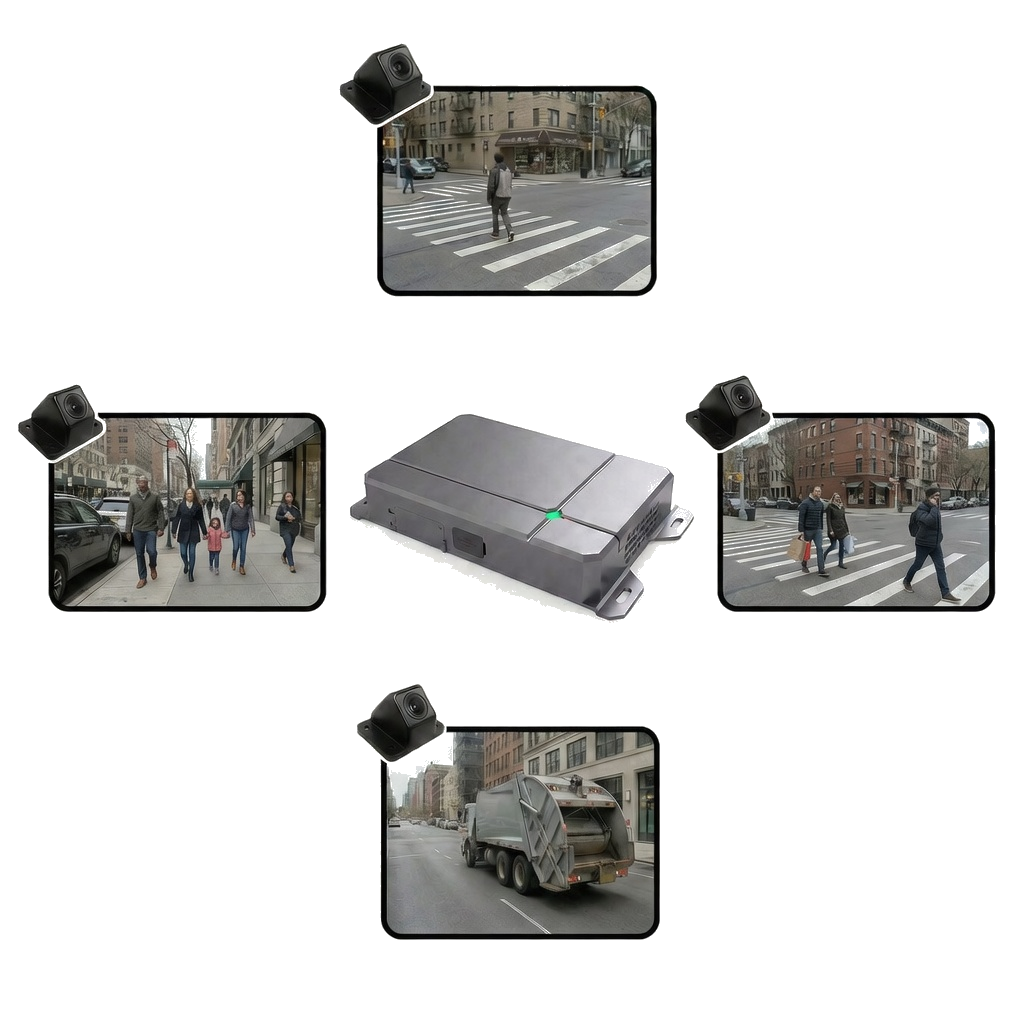 360° camera system — 4 cameras and controller